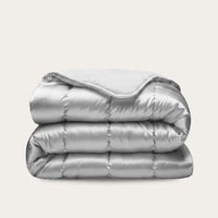 HappyBed Duvet | Satin Silver Grey | Duvet for the whole year