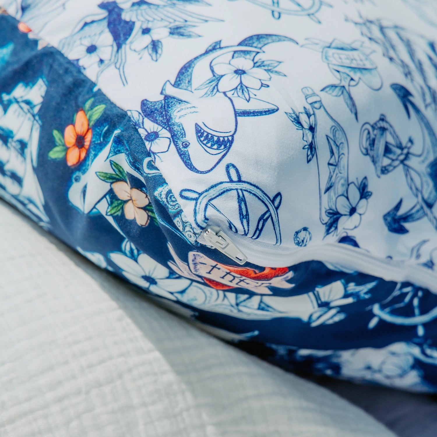 HappyBed x A fish named Fred Pillowcase | Seahorse | Set of 2