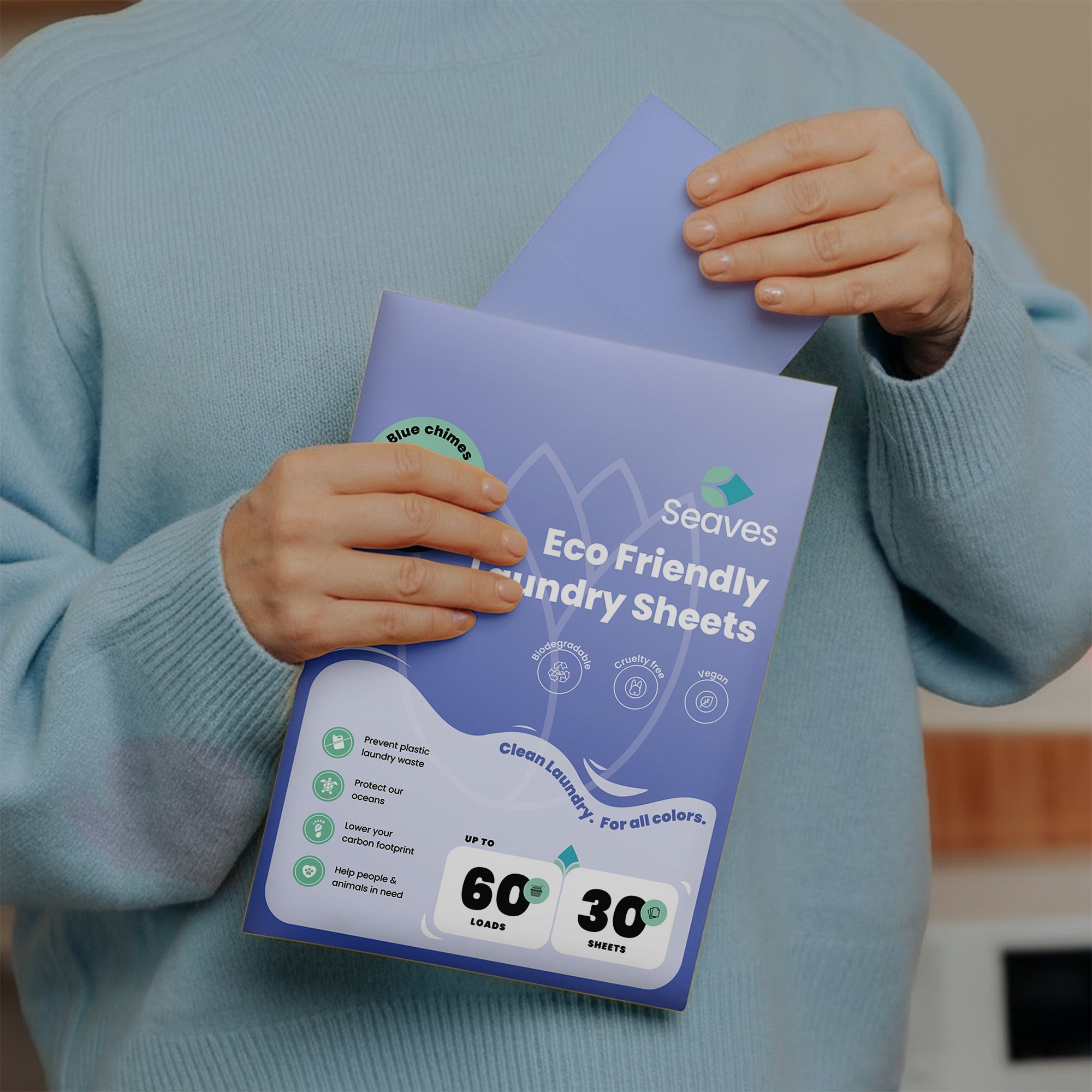 Seaves Wasstrips | Blue chimes