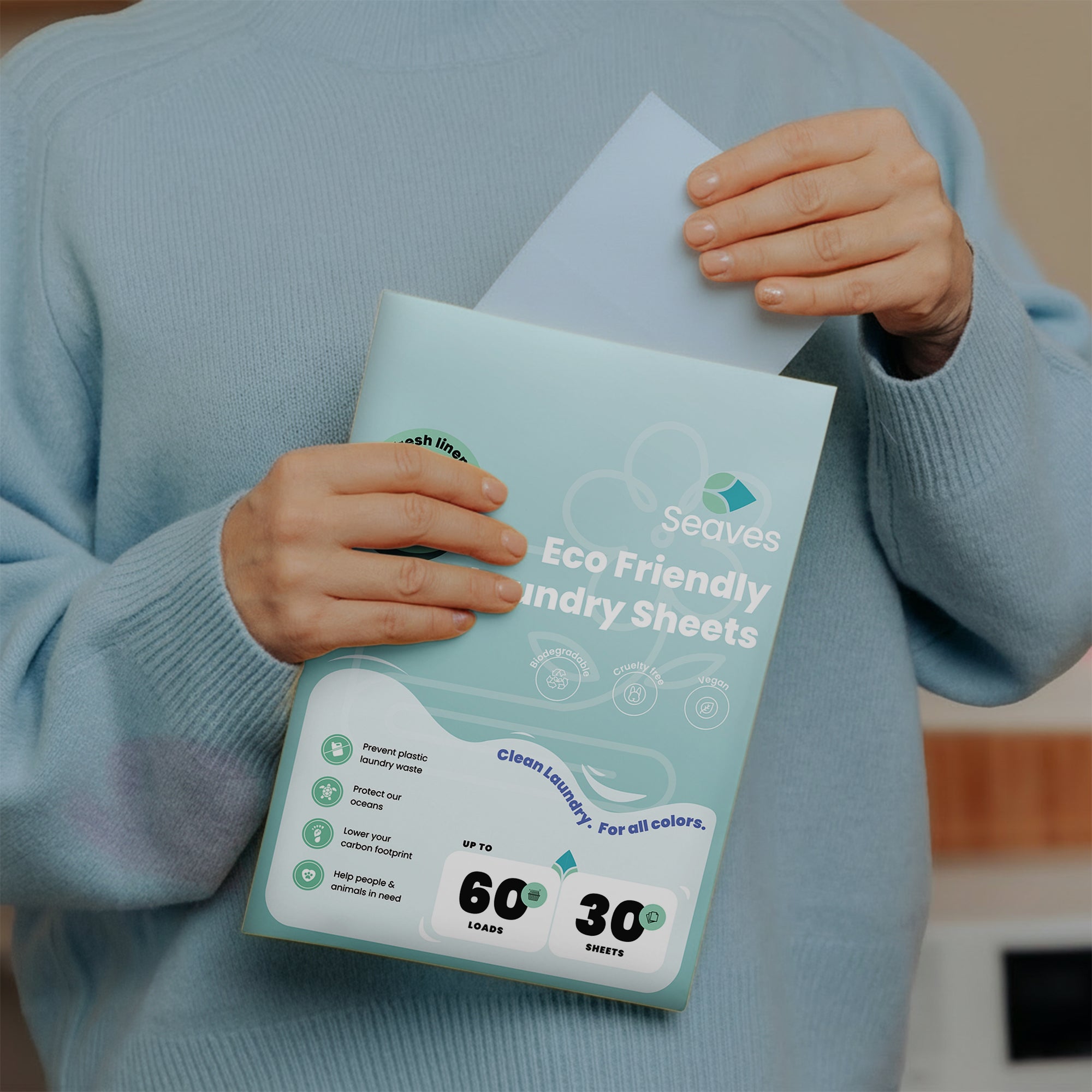 Seaves Wasstrips | Blue chimes