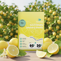 Seaves Wasstrips lemon verpakking met eco-vriendelijke wasstrips voor duurzaam wassen