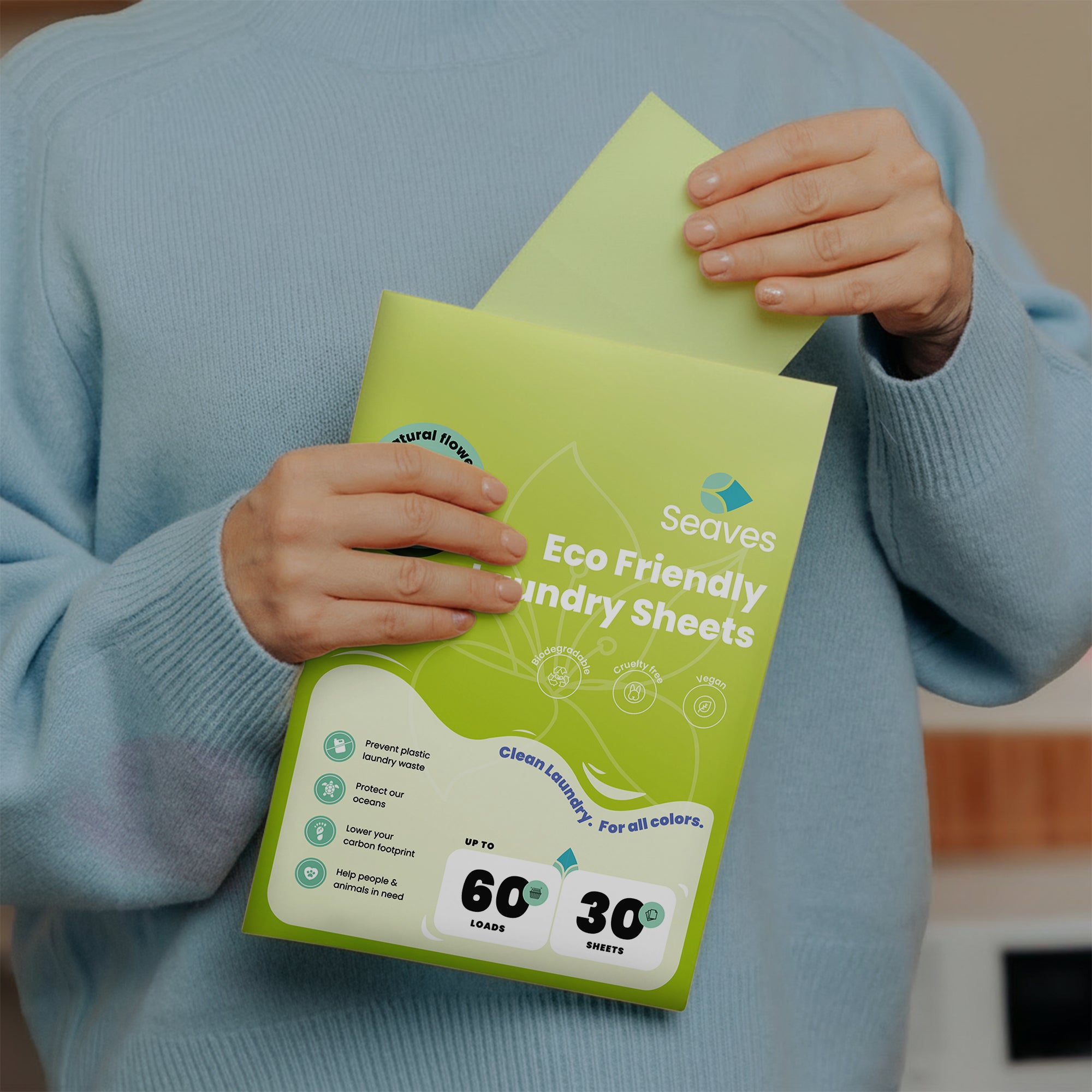 Seaves Wasstrips | Natural flowers