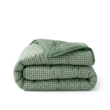 HappyBed dekbed in groene seersucker stof, wasbaar en geschikt voor alle seizoenen