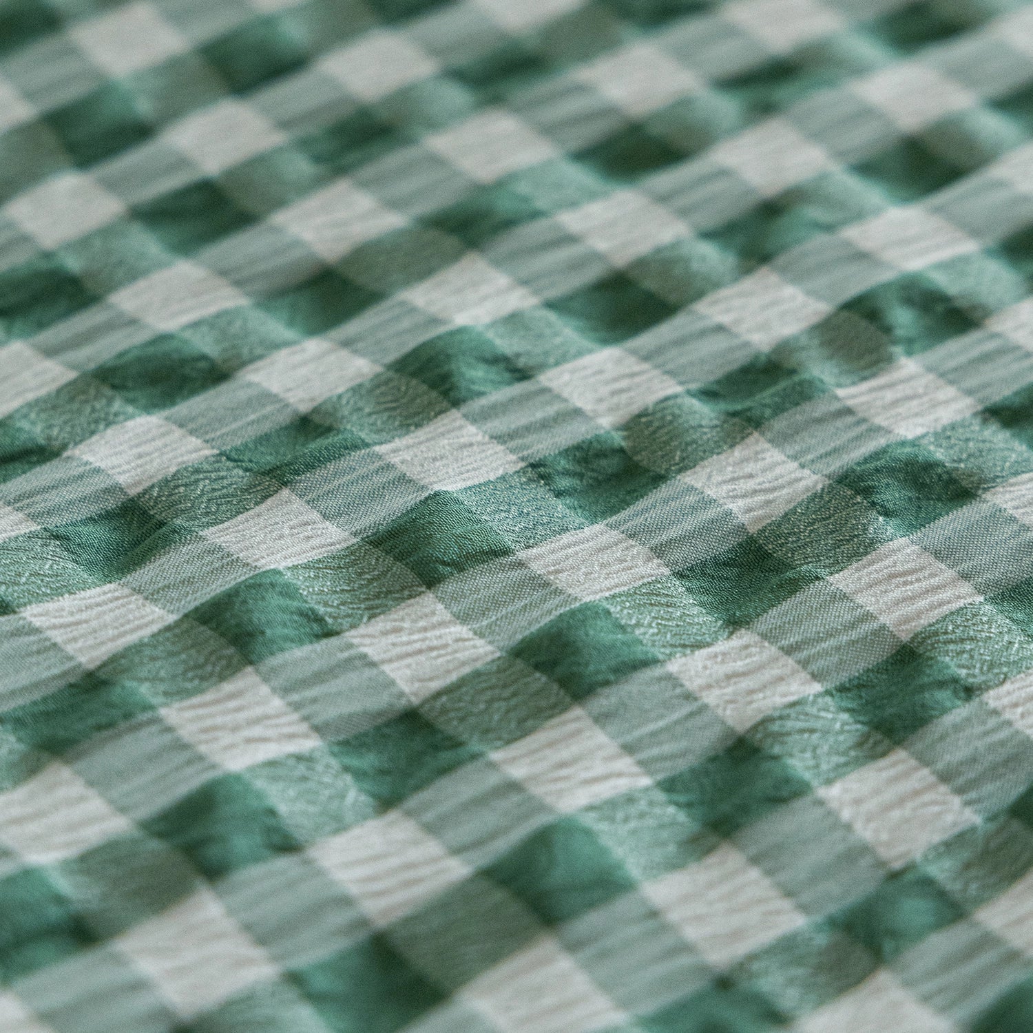 Wasbaar All Season Dekbed | Seersucker | Green Moss