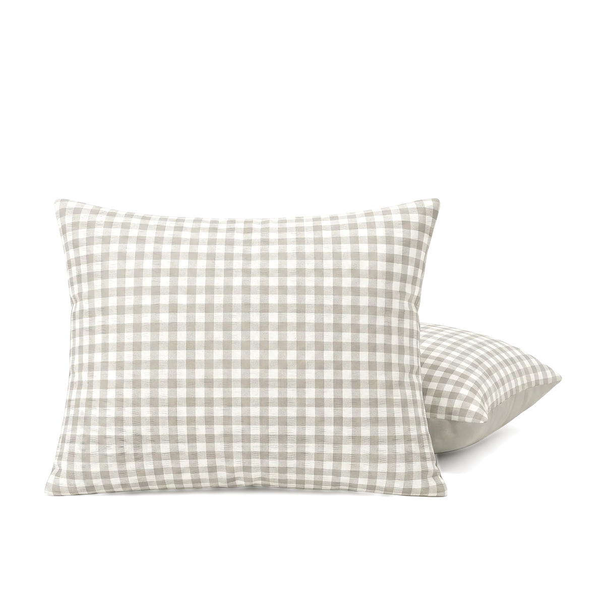 HappyBed Kissenbezüge | Seersucker Greige | Set mit 2