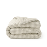 HappyBed Wasbaar All Season dekbed seersucker greige met luchtige en hypoallergene structuur