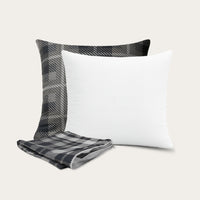 Pack de 4 cojines decorativos HappyBed | Cojines + fundas | Grey Tartan | 45x45 cm