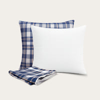 HappyBed lot de 4 coussins décoratifs | Coussins + housses | Tartan | 45x45 cm