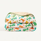 Wasbaar All Season Dekbed | Kids | Teddy Sherpa | Happy Dinos