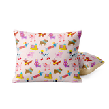 Taies d’oreiller| Enfants| Teddy sherpa| Doodled Dogs