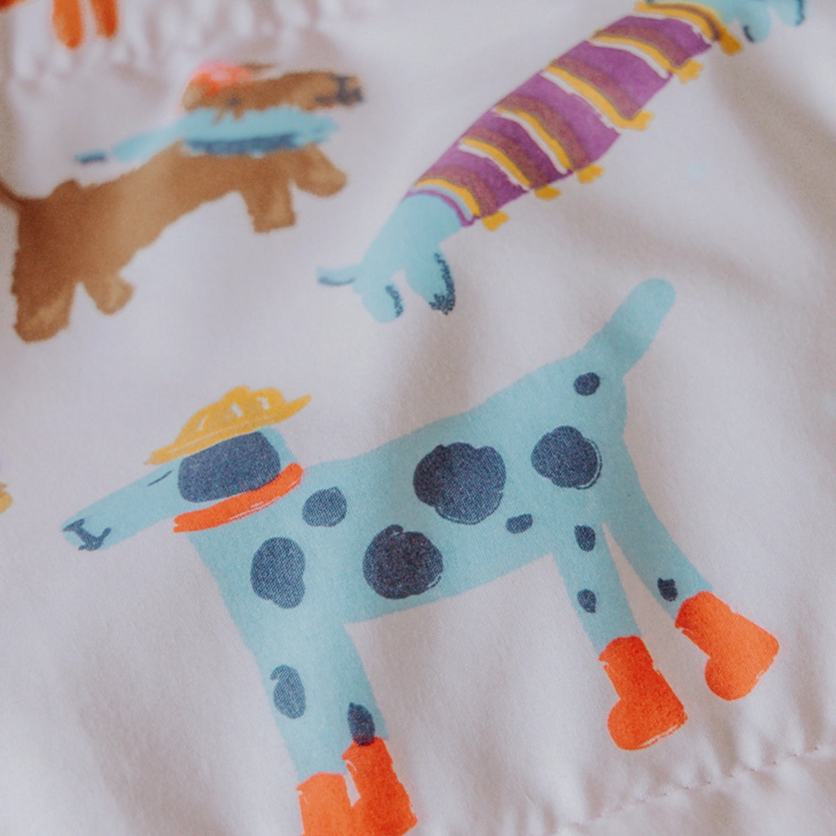 Taies d’oreiller| Enfants| Teddy sherpa| Doodled Dogs