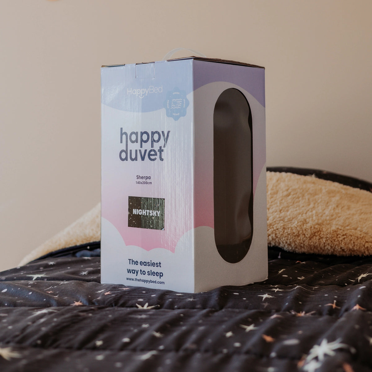 Couette 4 saisons lavable| Teddy sherpa| Nightsky
