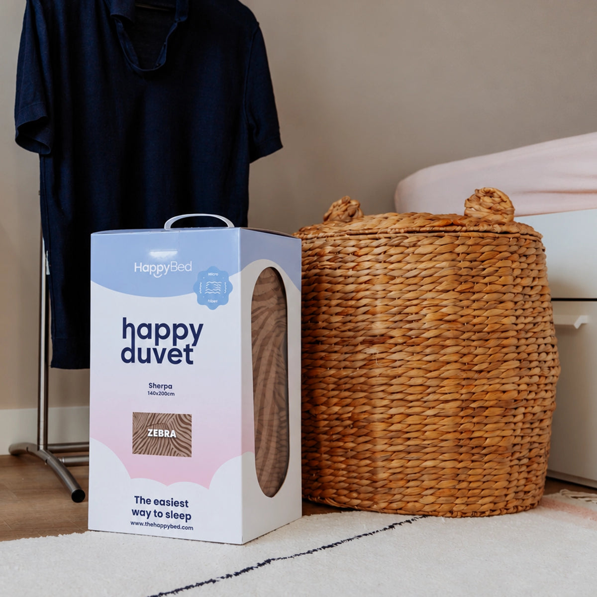 Couette 4 saisons lavable| Teddy sherpa| Zebra
