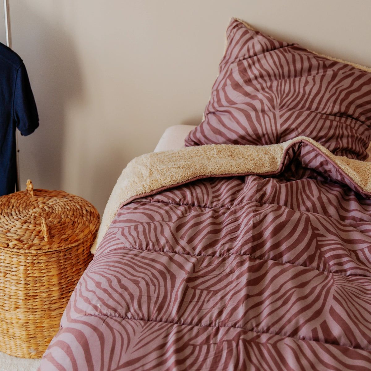 Taies d’oreiller| Teddy sherpa| Zebra
