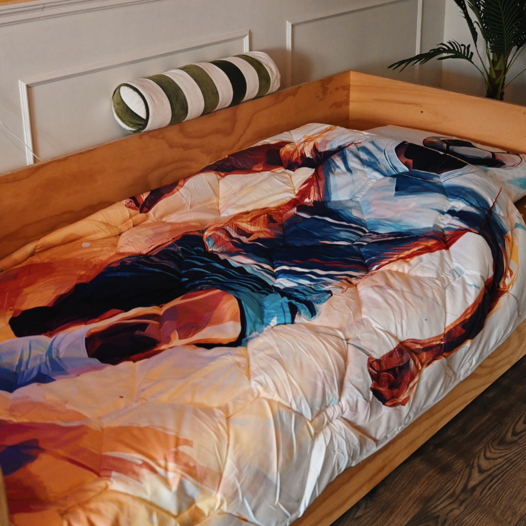 HappyBed Kids duvet for the whole year + pillowcase - Footballer