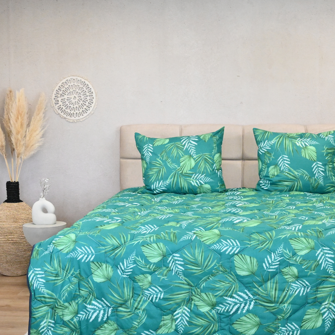 HappyBed Green Leaves - Dekbed voor het hele jaar - SKU: 8721001720934