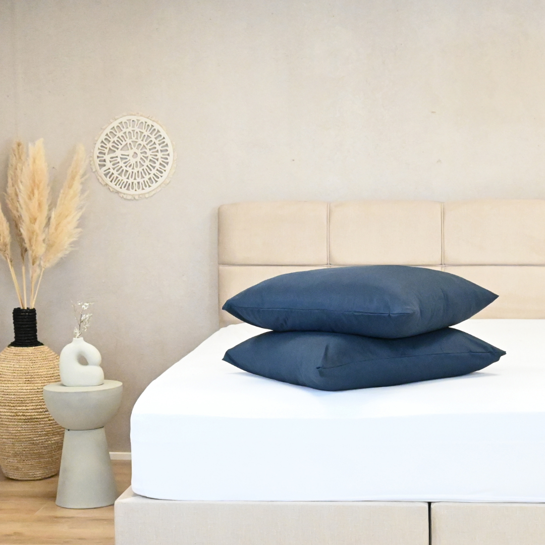 HappyBed mörkblått örngottsset 2 stycken