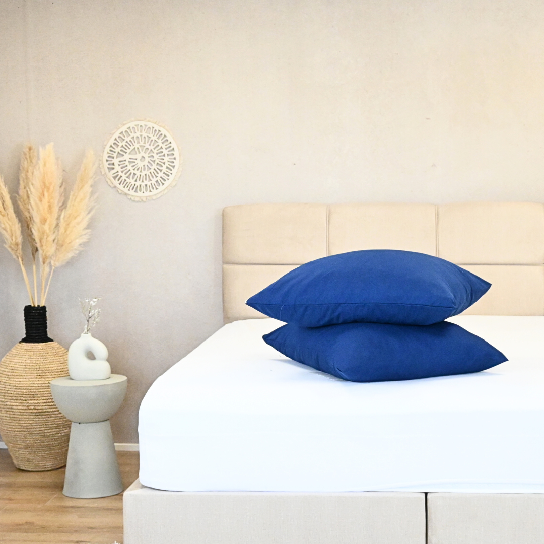 HappyBed | Navy pillowcase set 2 pieces - 60x70cm - 100% Microfiber