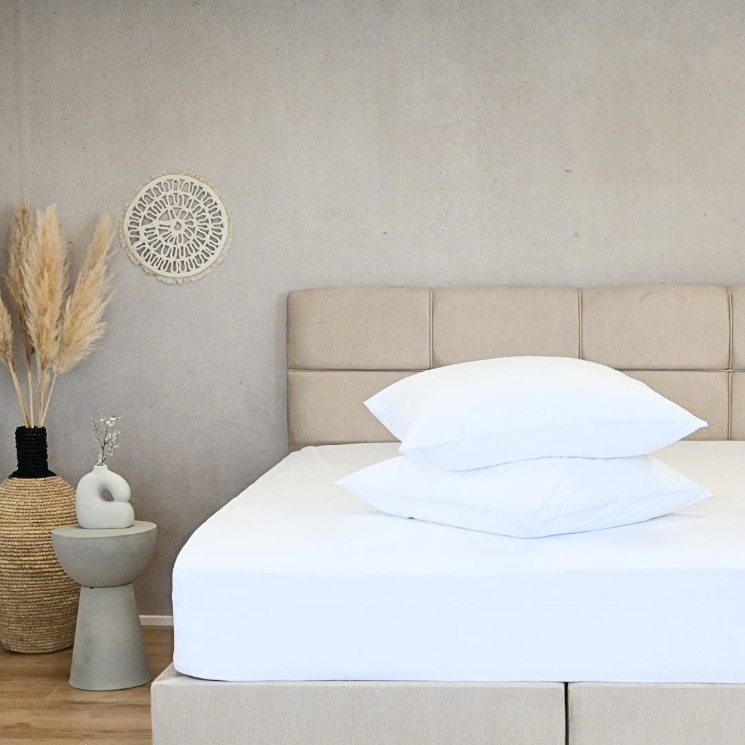 HappyBed | White pillowcase set 2 pieces - 60x70cm - Microfiber