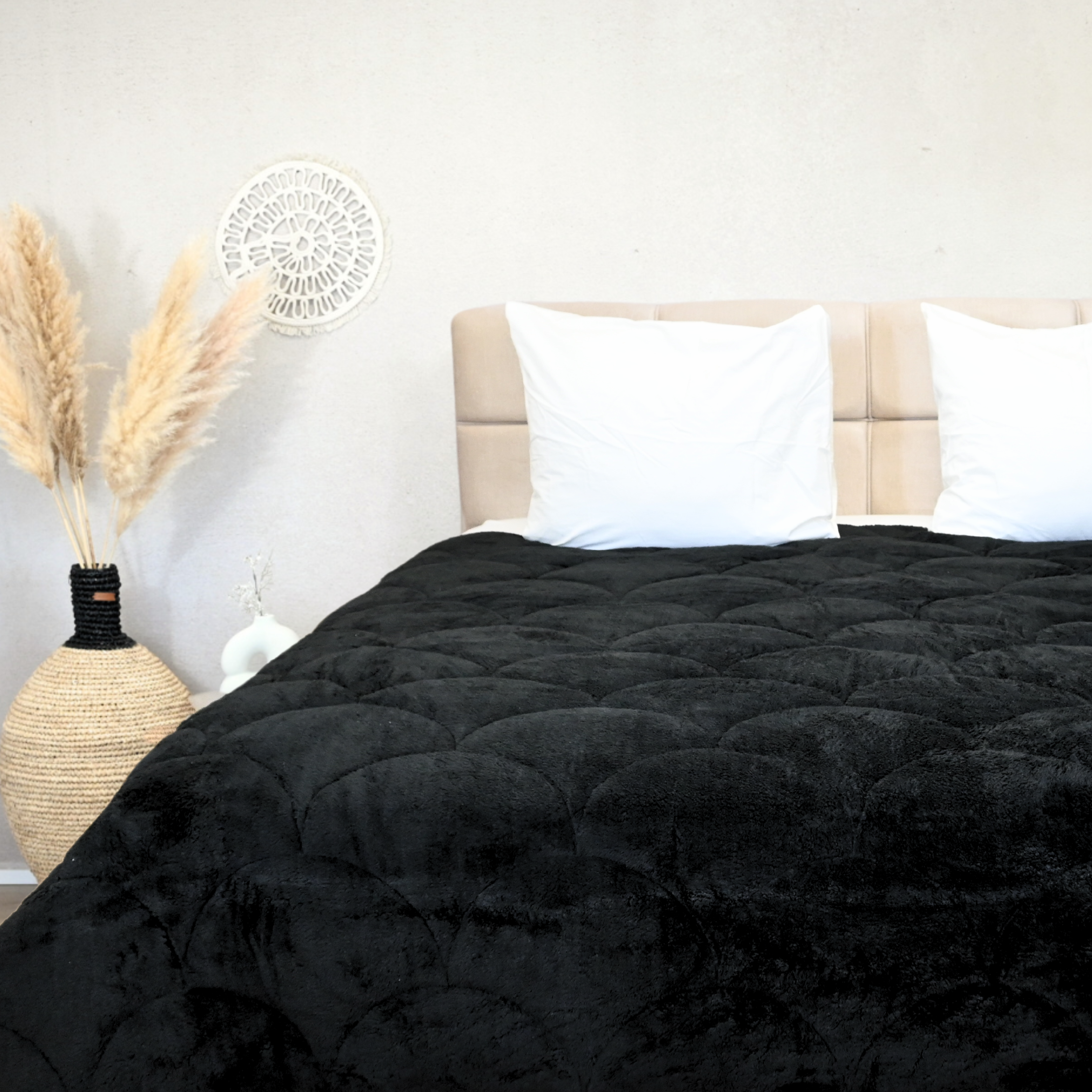 HappyBed bestseller bundel – Rib/Teddy/Velvet (Set van 3) – Brown, Black & Vulcan - Dekbedden voor het hele jaar