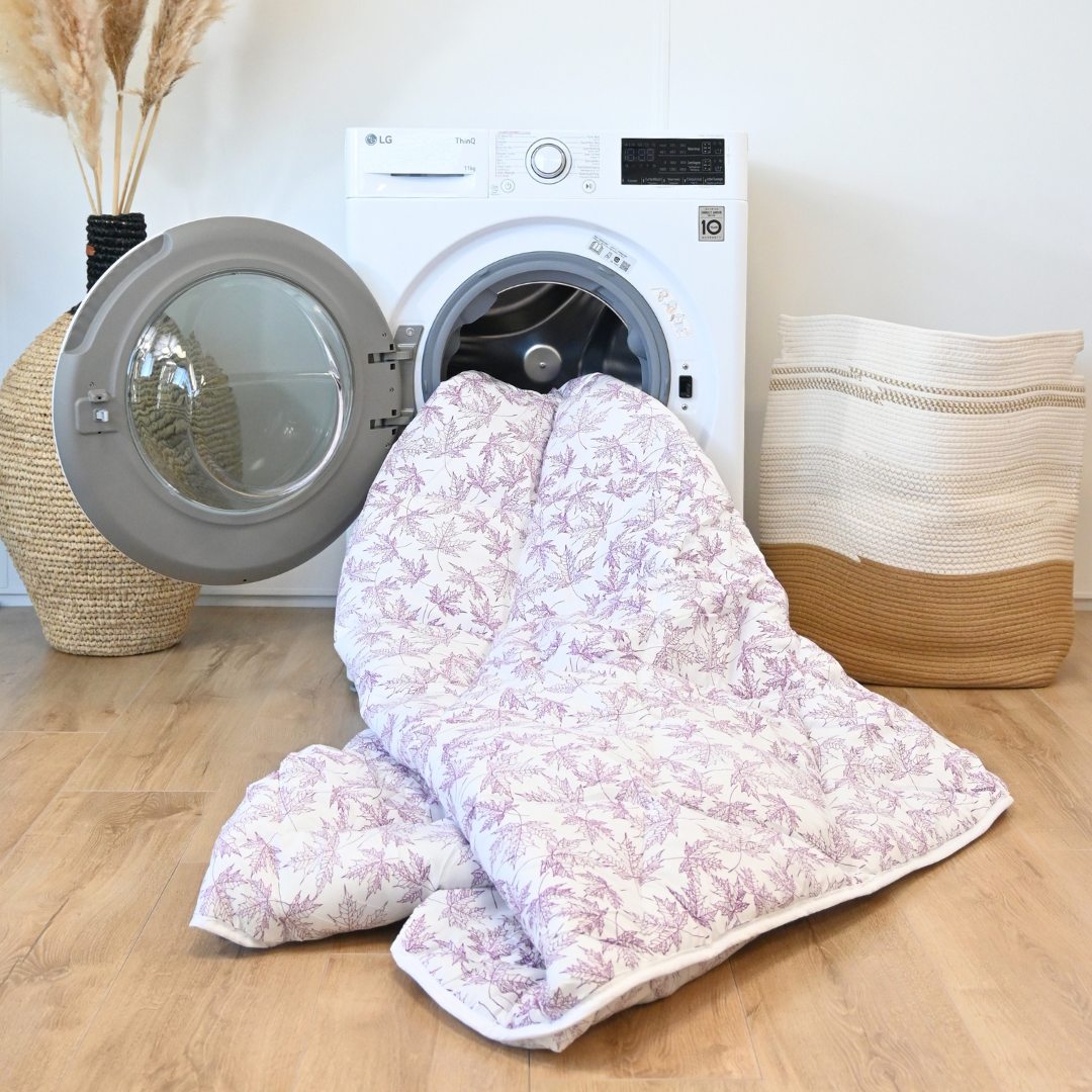 HappyBed Duvet | Violet Leaves | For the whole year