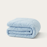 HappyBed Teddy Blue dekbed voor het hele jaar met zachte, fluffy tijk en optimaal comfort