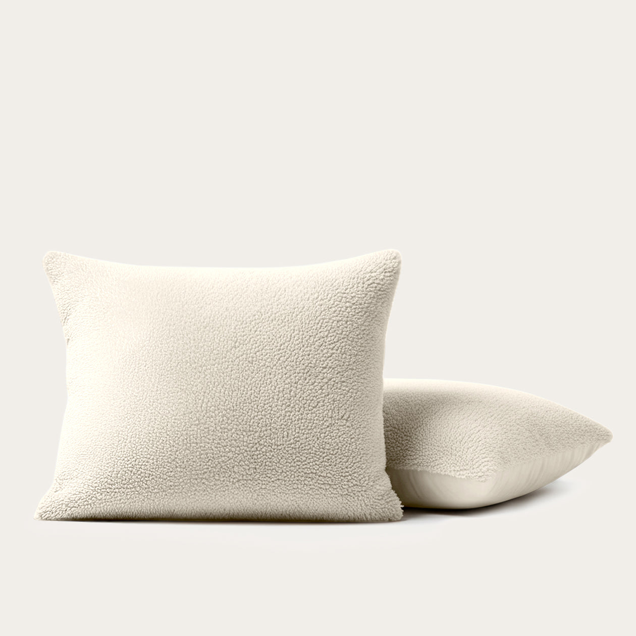 HappyBed Pillowcase | Teddy Cream White | Set of 2