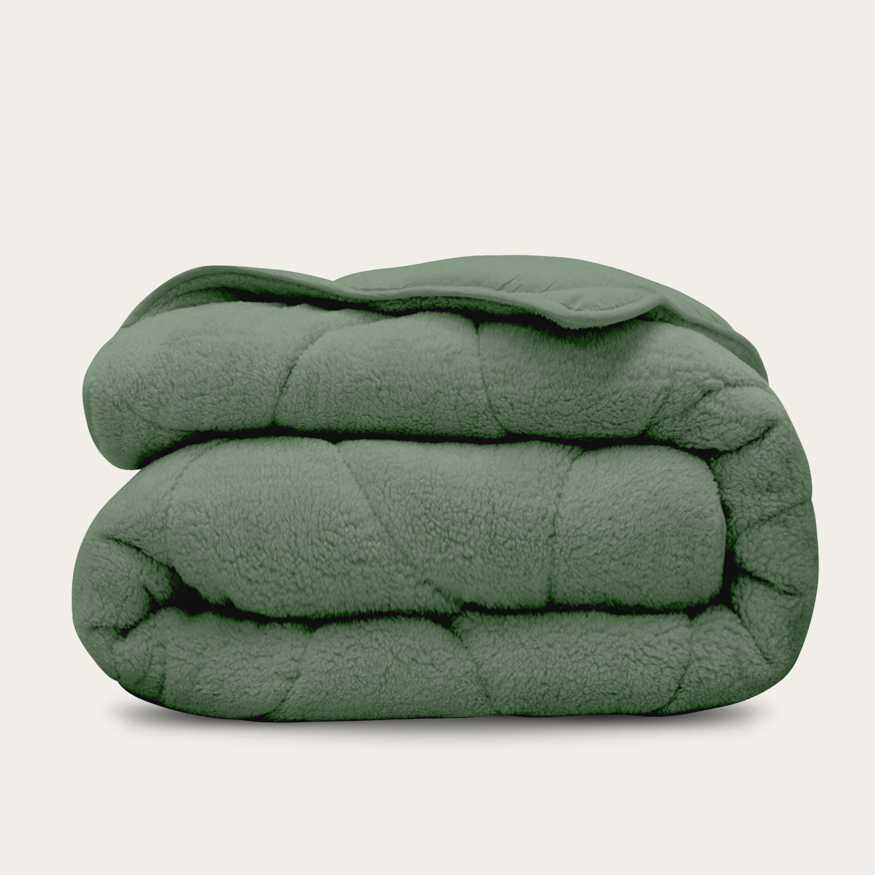 HappyBed Duvet | Teddy Dark Green | For the whole year - SKU: 8717752120048