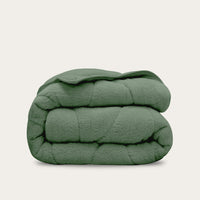 HappyBed Duvet | Teddy Dark Green | For the whole year