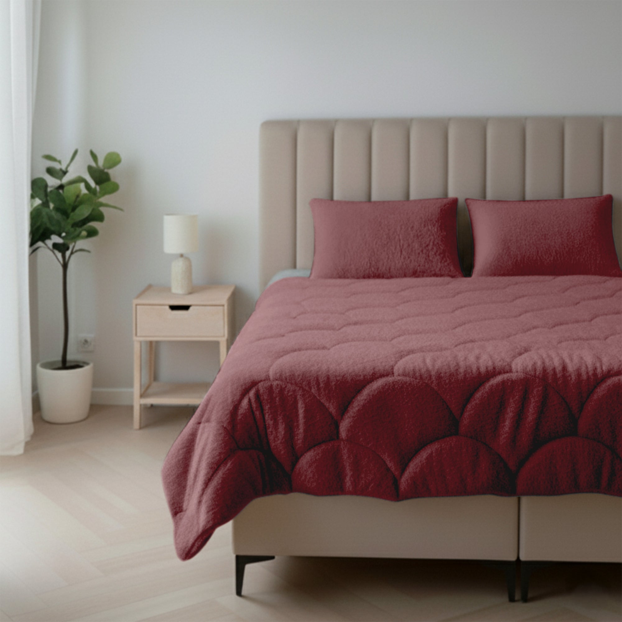 HappyBed Duvet | Teddy Old Pink | For the whole year