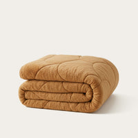 HappyBed Teddy Mocca dekbed voor het hele jaar, zacht en warm, hypoallergeen en sneldrogend