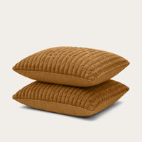 Funda de almohada HappyBed | Teddy Plush verde oscuro | Juego de 2