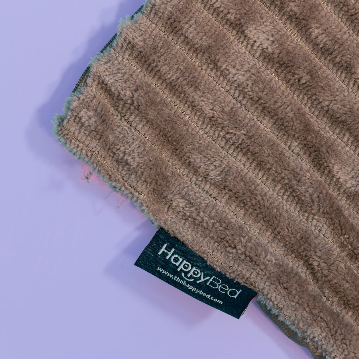 HappyBed Taie d'oreiller | Côtelé brun | Lot de 2