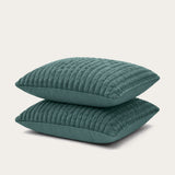 HappyBed Pillowcase | Teddy Plush Dark Green | Set of 2