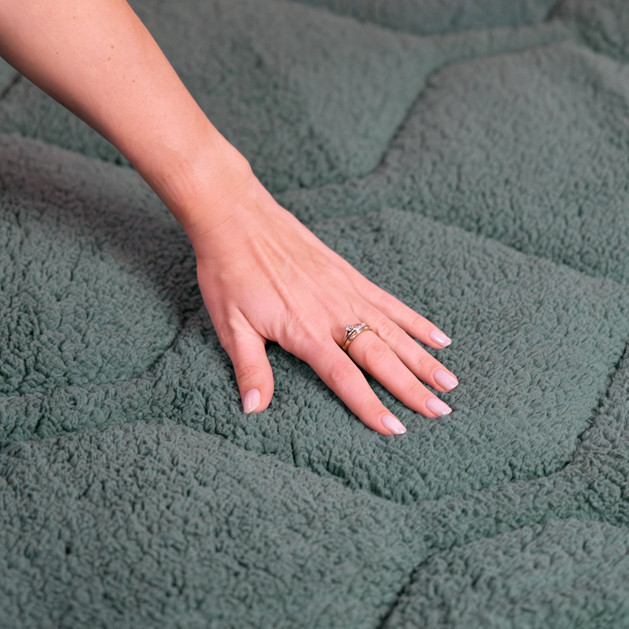 HappyBed Dekbed | Teddy Sagebrush Green | Voor het hele jaar