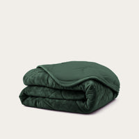 HappyBed Dekbed Teddy fluweelzacht donker groen voor het hele jaar