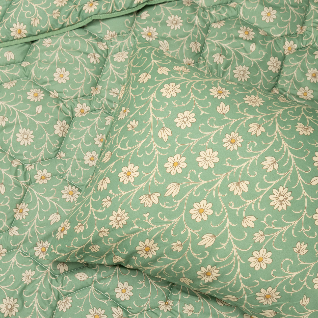 HappyBed Kissenbezug | Traditionelle Blumen | Set aus 2