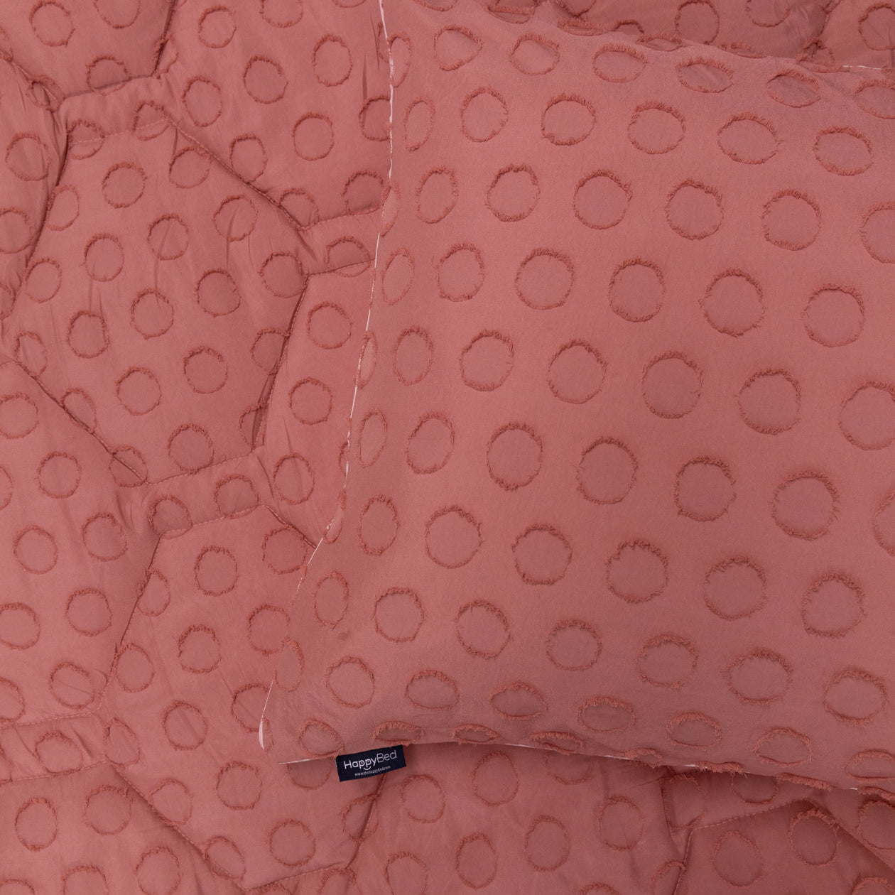 HappyBed Pillowcase | Tufted Blushed Pink | Set of 2