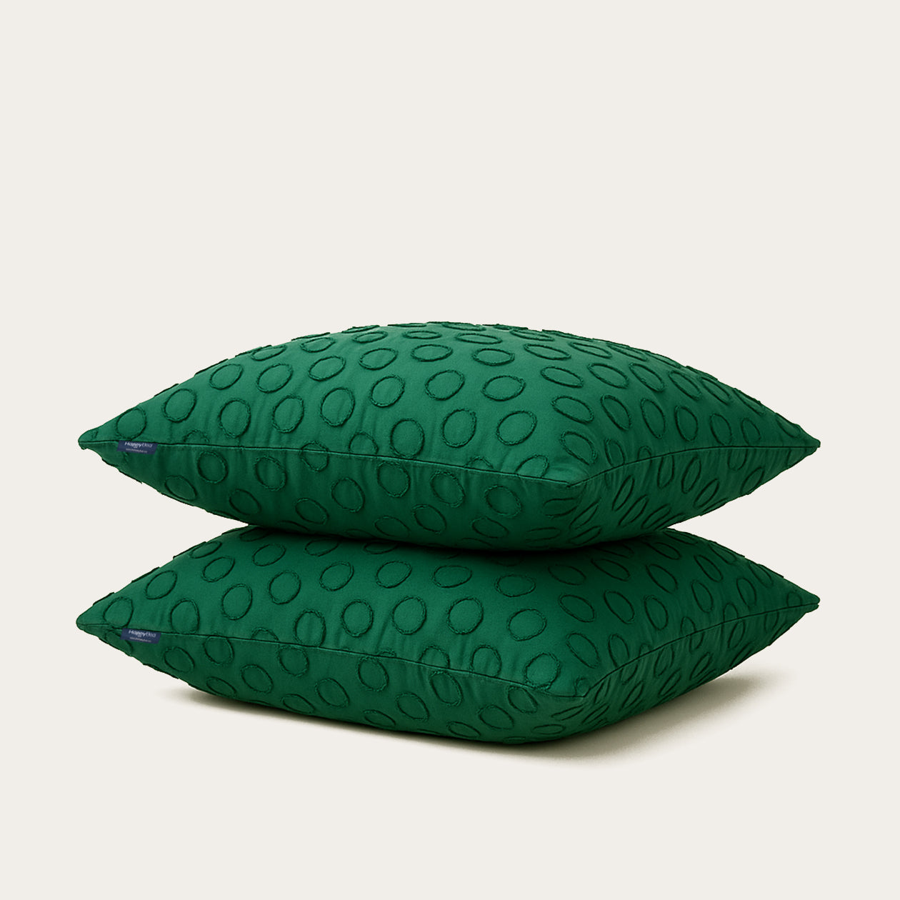 HappyBed taie d'oreiller | Tufté vert émeraude | Lot de 2 - SKU: 8721001725847