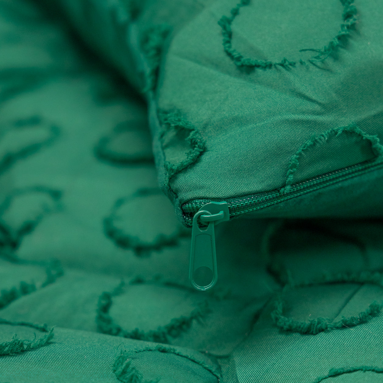 HappyBed Pillowcase | Tufted Emerald Green | Set of 2