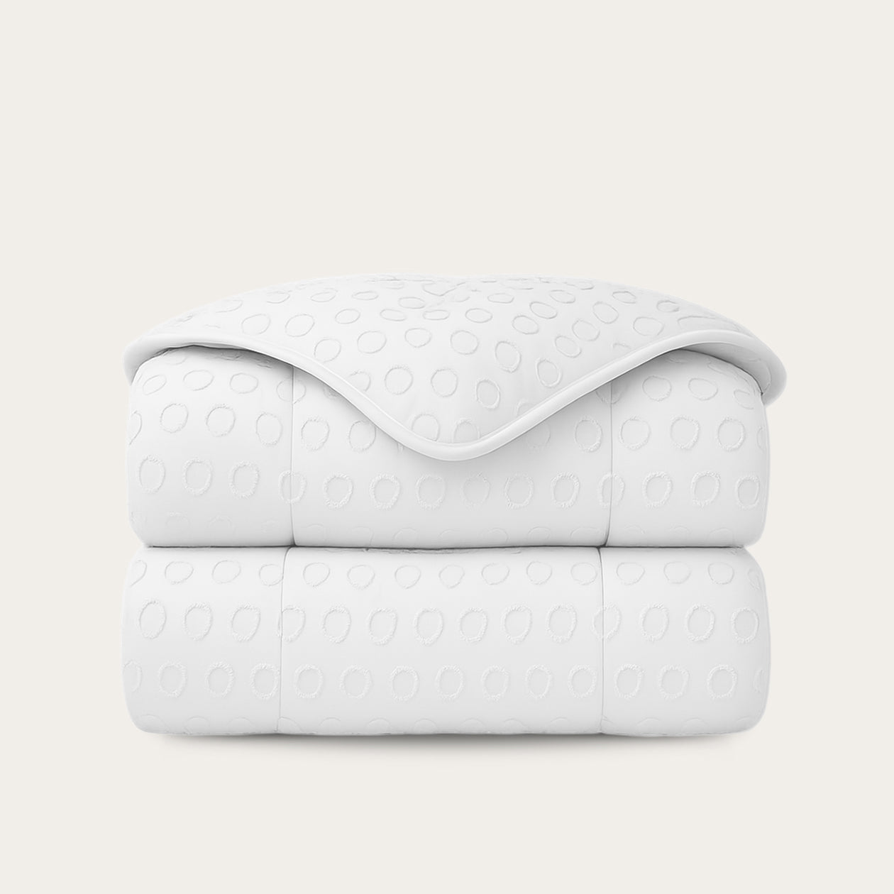 HappyBed dekbed Tufted Frosty White zacht en ademend voor elk seizoen