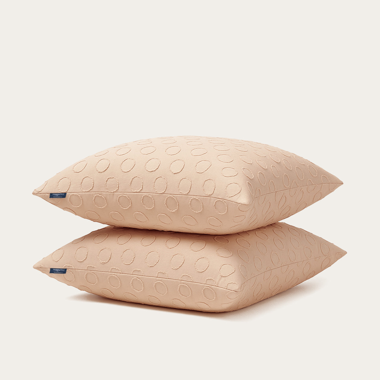 HappyBed Pillowcase | Tufted Soft Peach | Set of 2 - SKU: 8721001725793