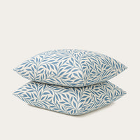 Set van 2 HappyBed Premium katoenen kussenslopen Twilight Leaves met hotelsluiting