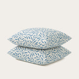 Set van 2 HappyBed Premium katoenen kussenslopen Twilight Leaves met hotelsluiting