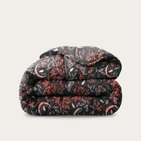 HappyBed Twilight Ruby dekbed met nachtblauwe en rode accenten, geschikt voor het hele jaar