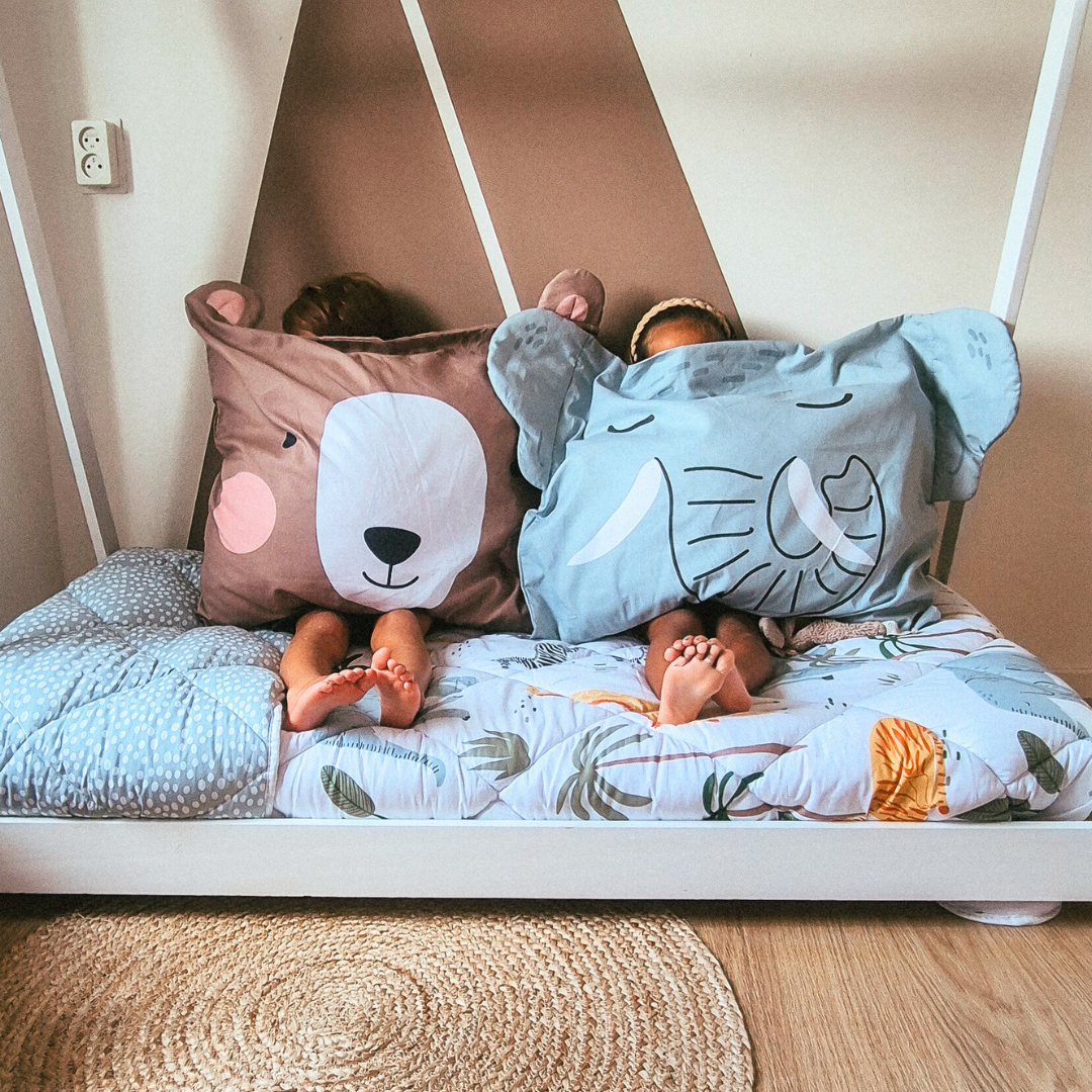 HappyBed Kids Pillowcase | Eddy Elephant | 100% Cotton