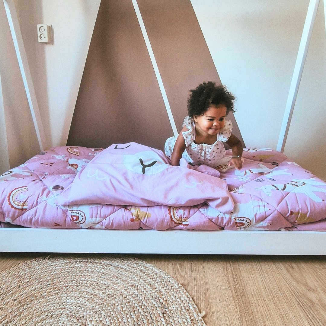 HappyBed Kids Kissenbezug | Lizzy Lama | 100% Baumwolle