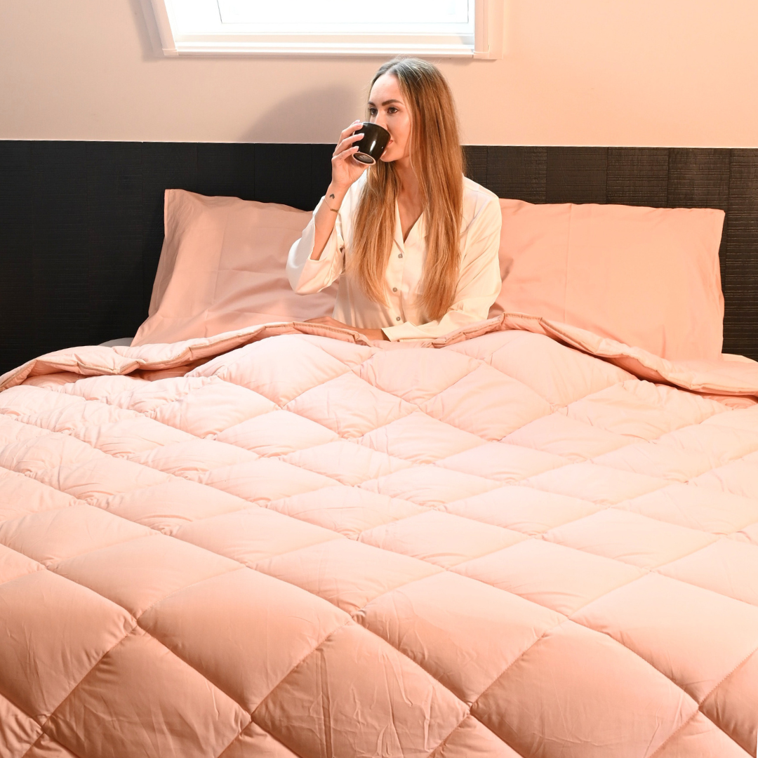 HappyBed Premium - Vintage Pink örngott set 2 stycken - Perkalbomull