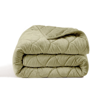Wasbaar All Season Dekbed | Teddy | Velvet | Sage Green
