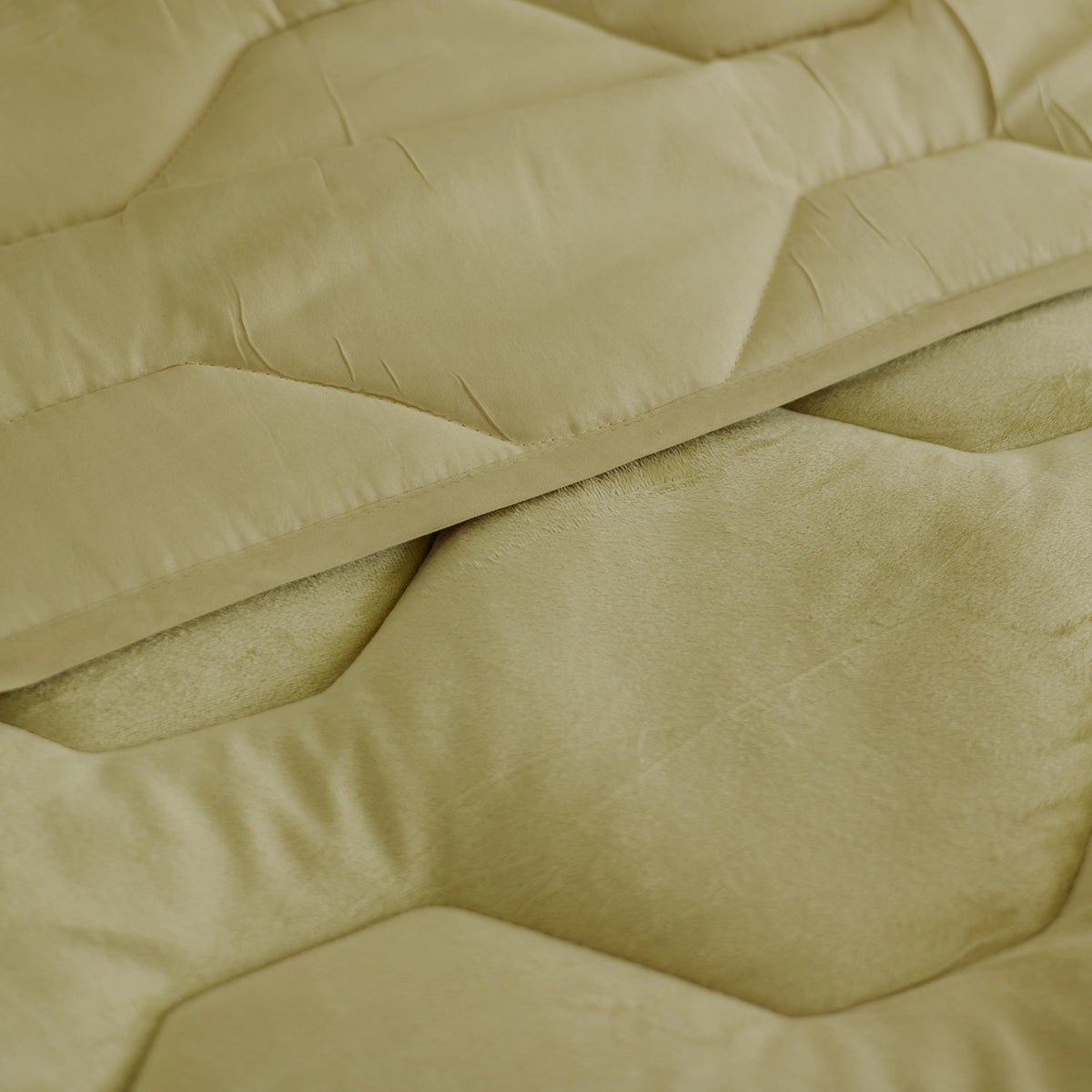 Wasbaar All Season Dekbed | Teddy | Velvet | Sage Green
